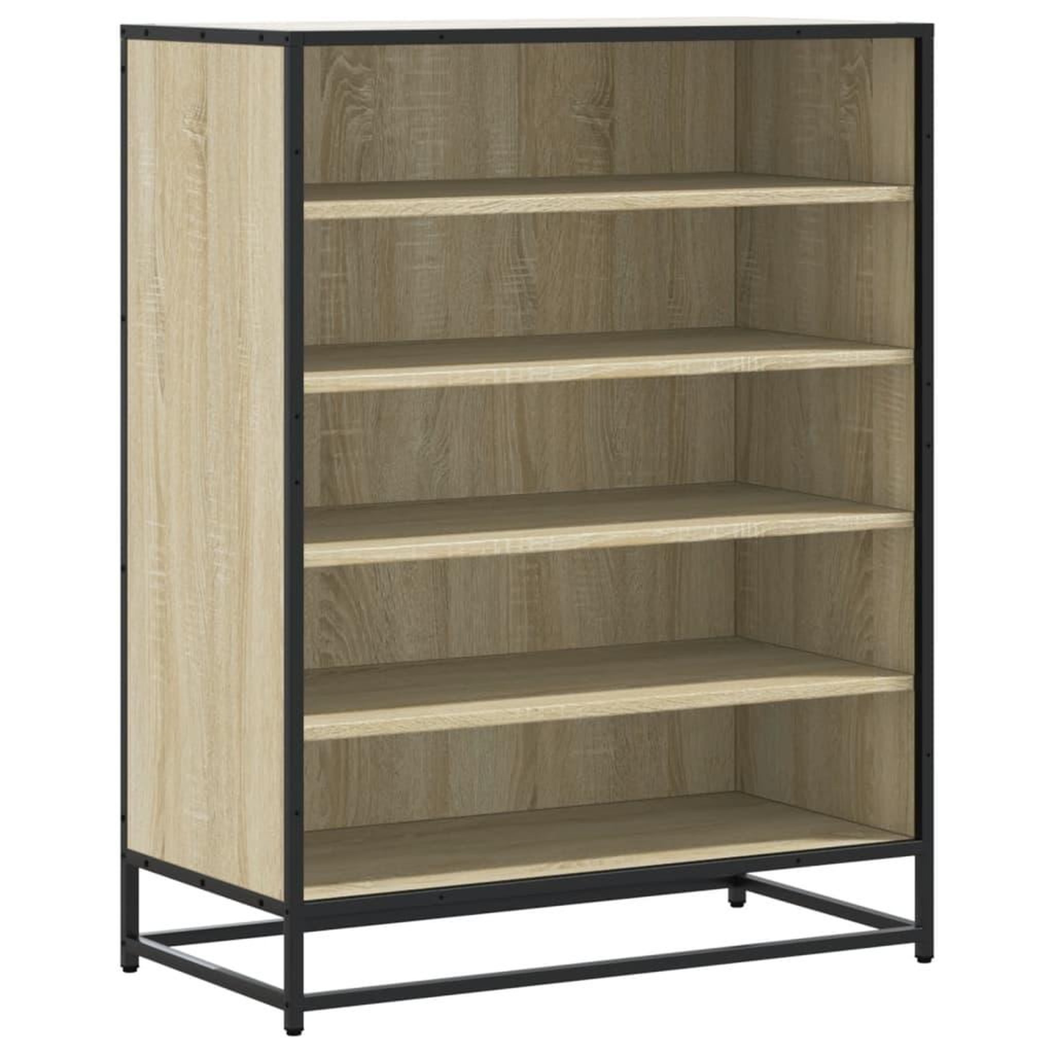Voir la diapositive 2 : VIDAXL Armoire a chaussures chene sonoma bois d'ingenierie et metal