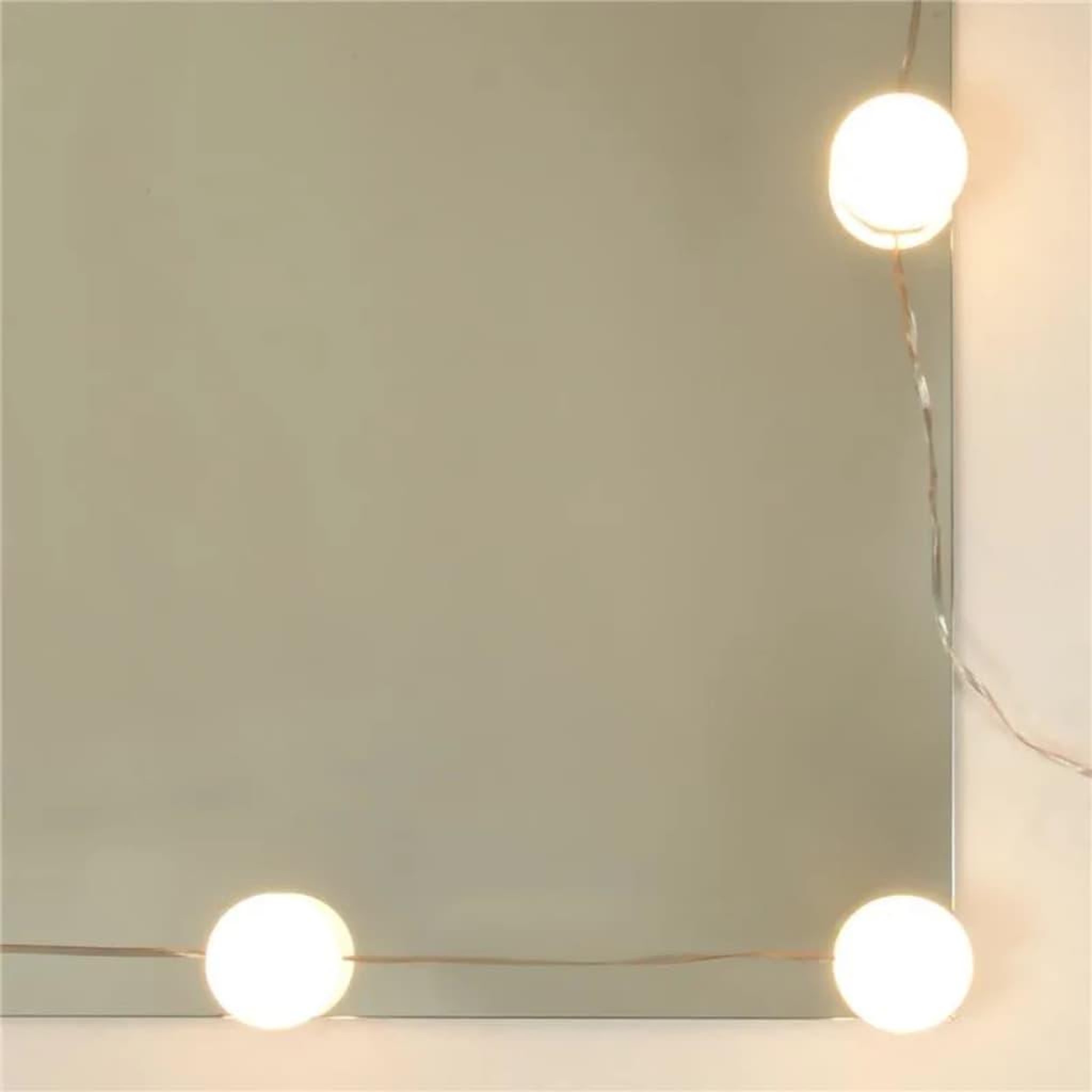 Voir la diapositive 4 : VIDAXL Ensemble de coiffeuse avec LED Blanc Bois d'ingenierie