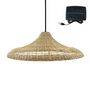 Voir la diapositive 1 : Lumisky Suspension solaire bohème FREYA LARGE Beige Herbe marine D70 cm