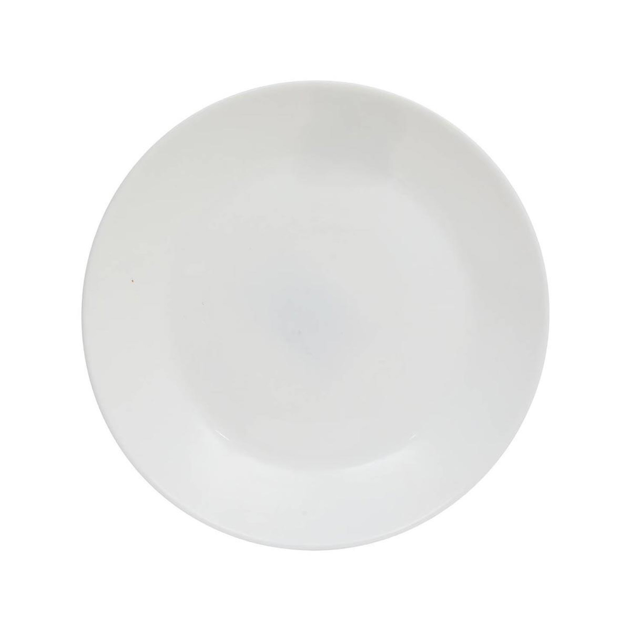 SECRET DE GOURMET Lot de 6 assiettes à dessert en verre  louise  18cm blanc