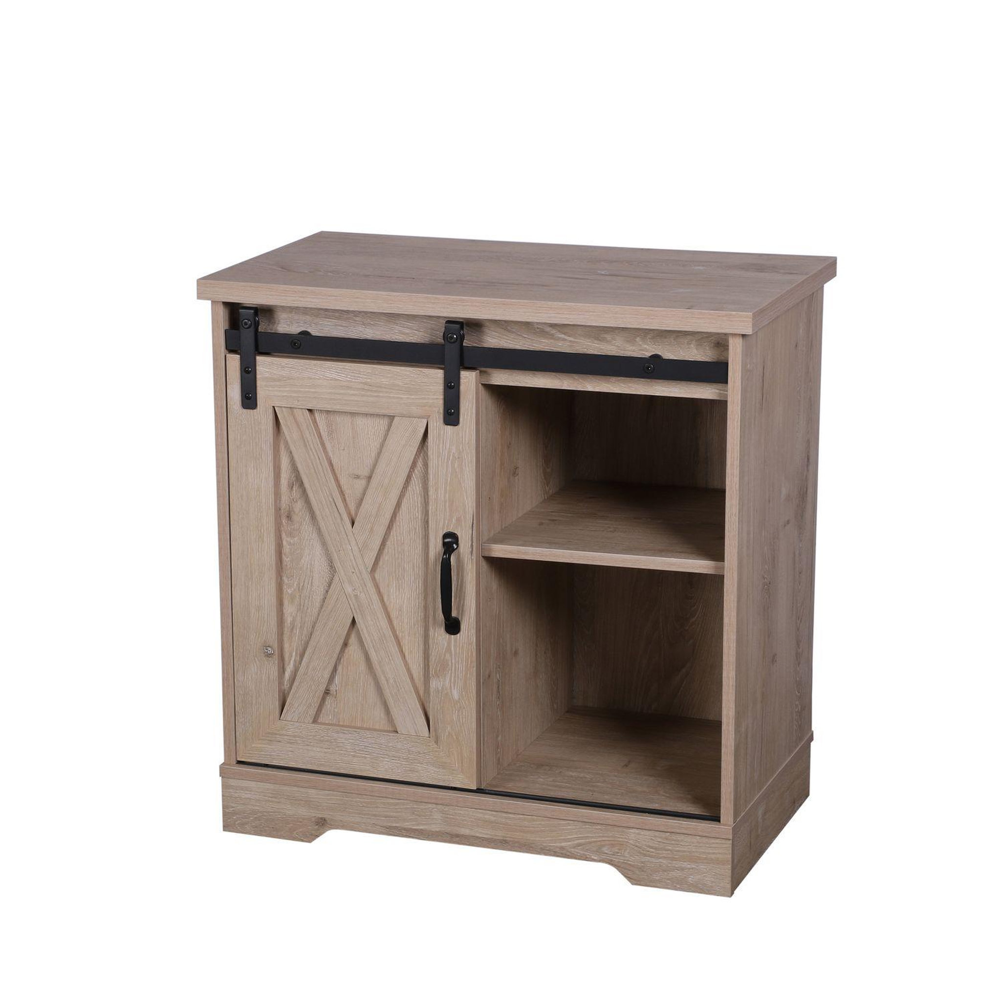 DIVERS Commode new york 1 porte coulissante - marron