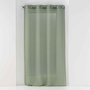 Voir la diapositive 1 : Paris Prix Rideau Voilage à Œillets  Sandra  140x280cm Kaki