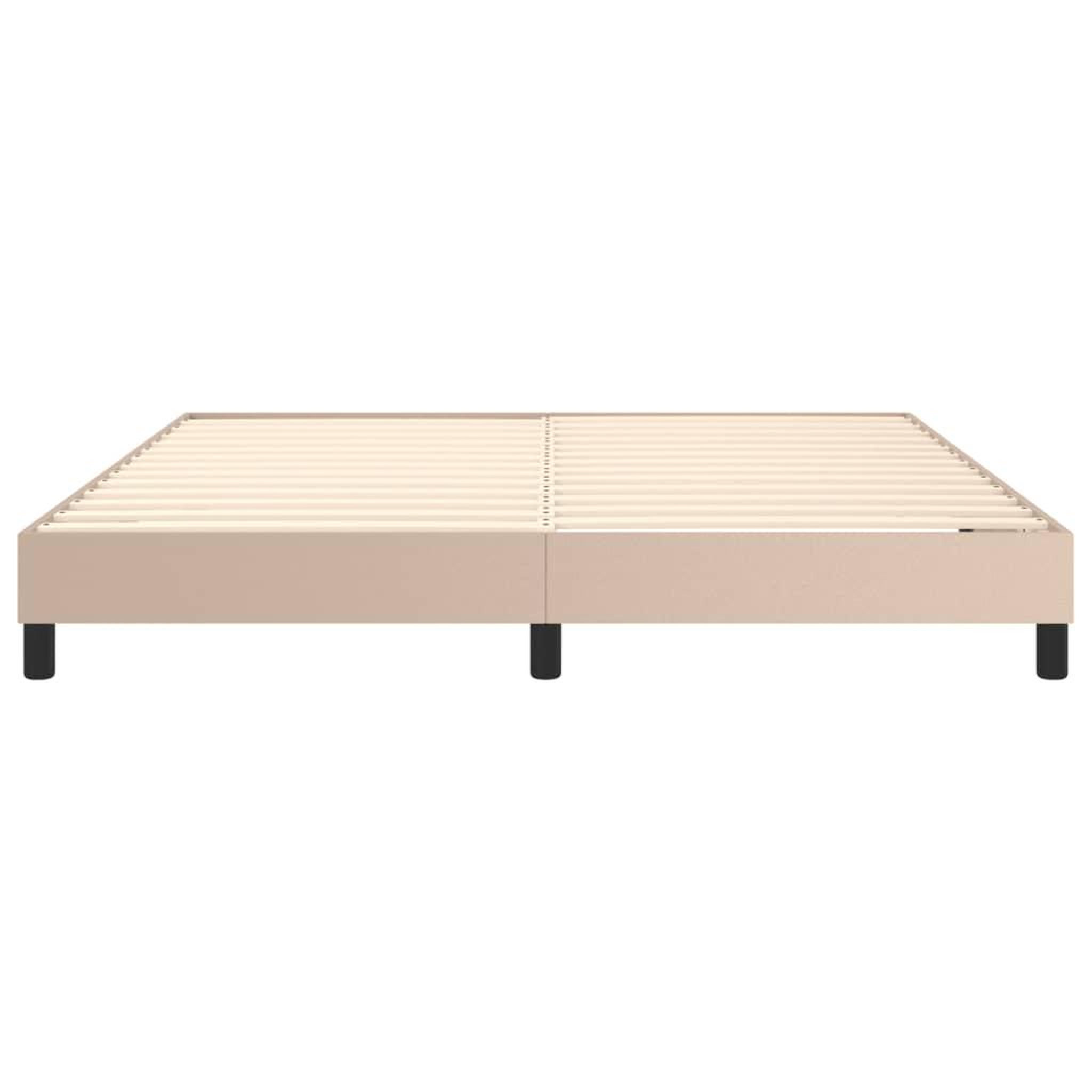 Voir la diapositive 5 : VIDAXL Cadre de lit sans matelas cappuccino 180x200 cm similicuir