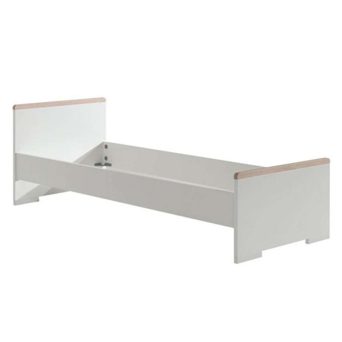 Paris Prix Pack - Lit Enfant, Chevet, Armoire 2 Portes & Bureau  London  Blanc