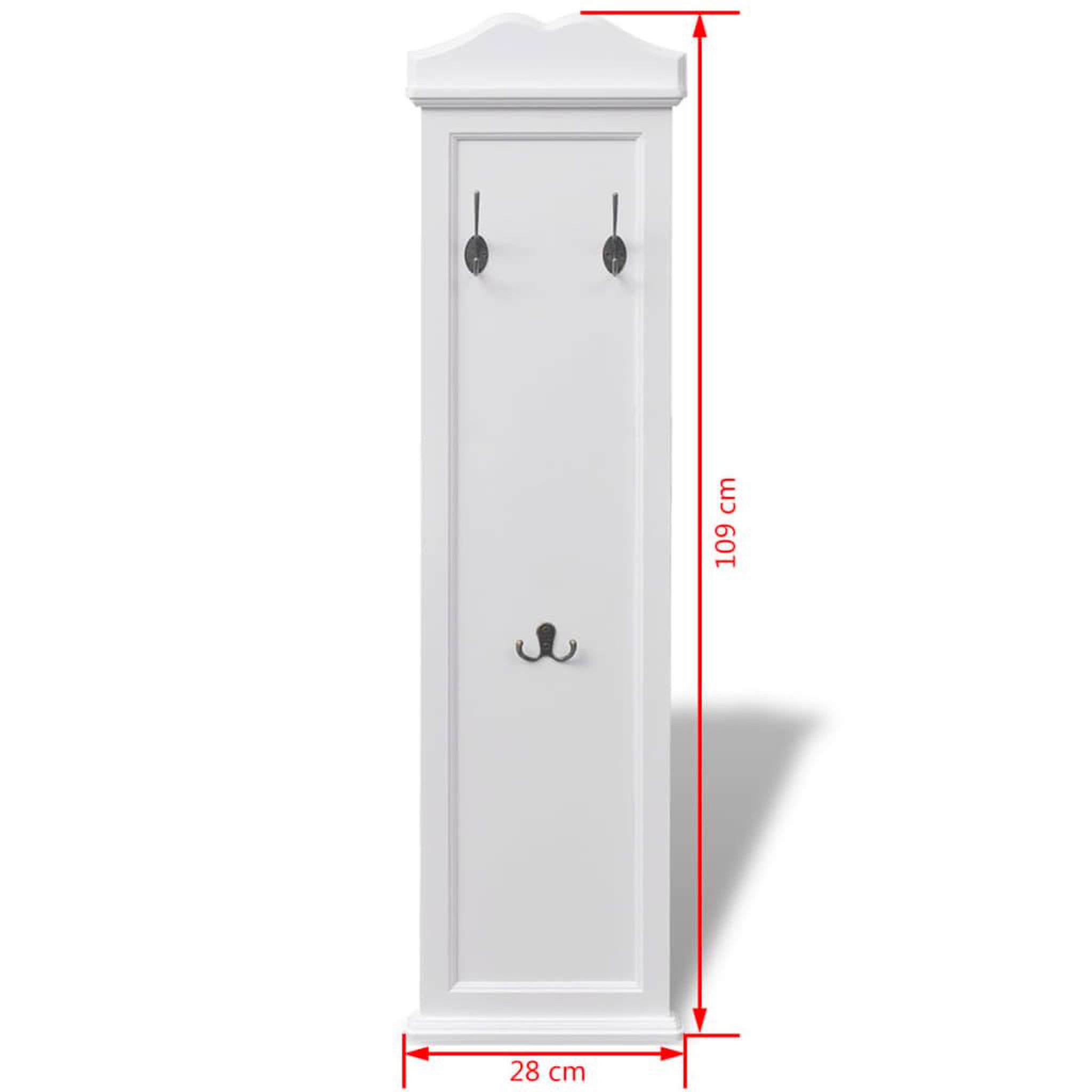 Voir la diapositive 6 : VIDAXL Portemanteaux 2 pcs blanc