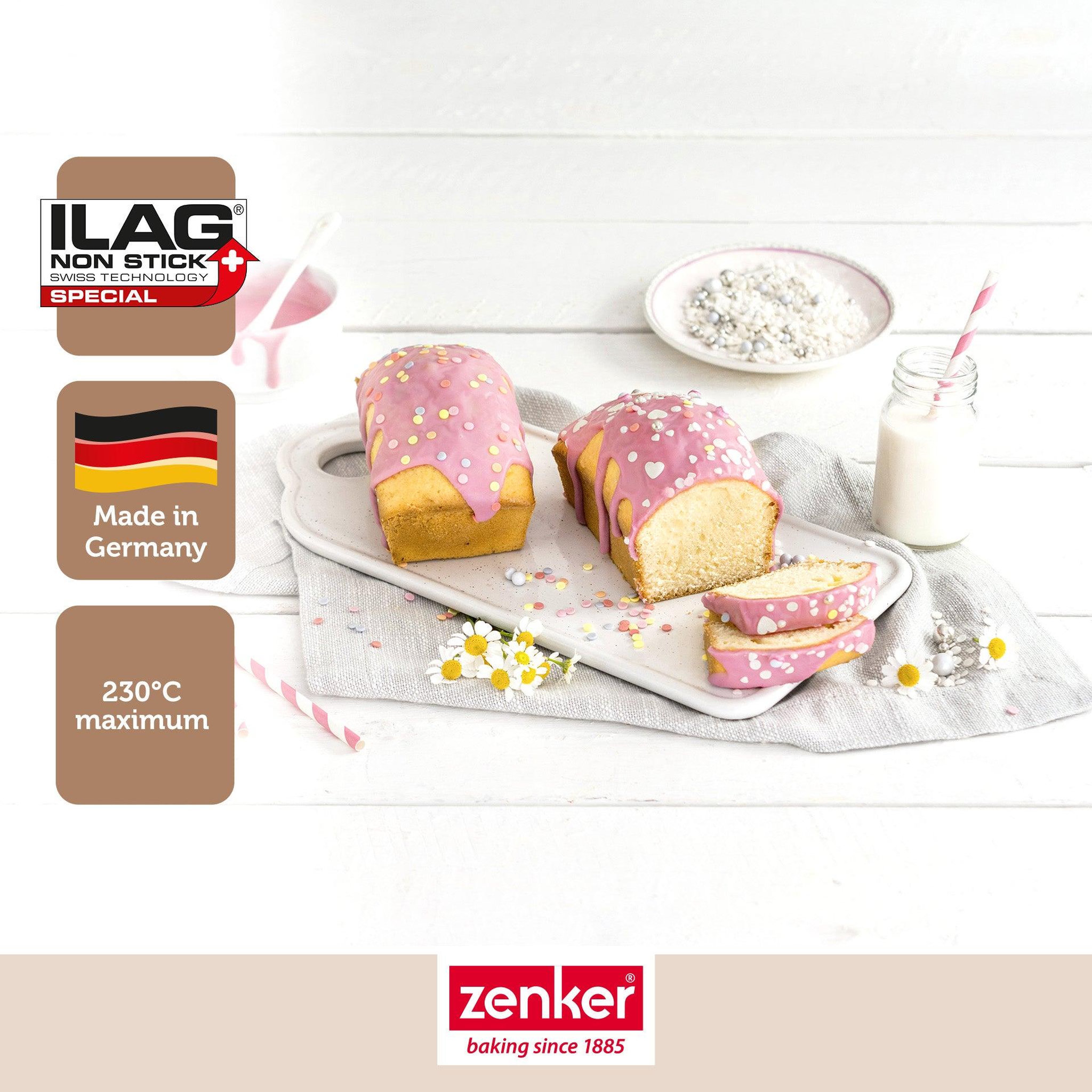 Voir la diapositive 2 : ZENKER Lot de 2 mini moules à cakes 20 cm zenker special mini