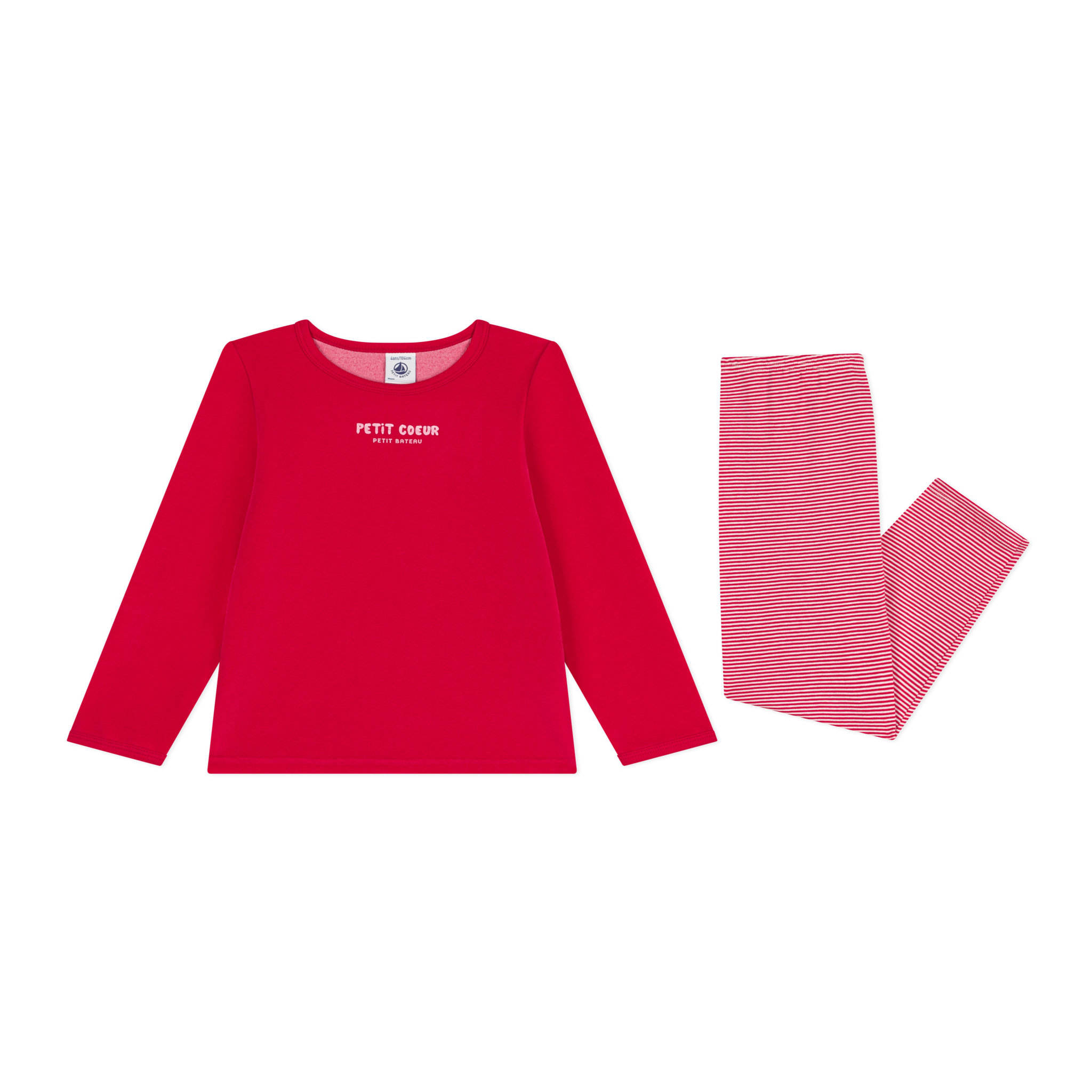 Voir la diapositive 1 : PETIT BATEAU Pyjama rouge fille