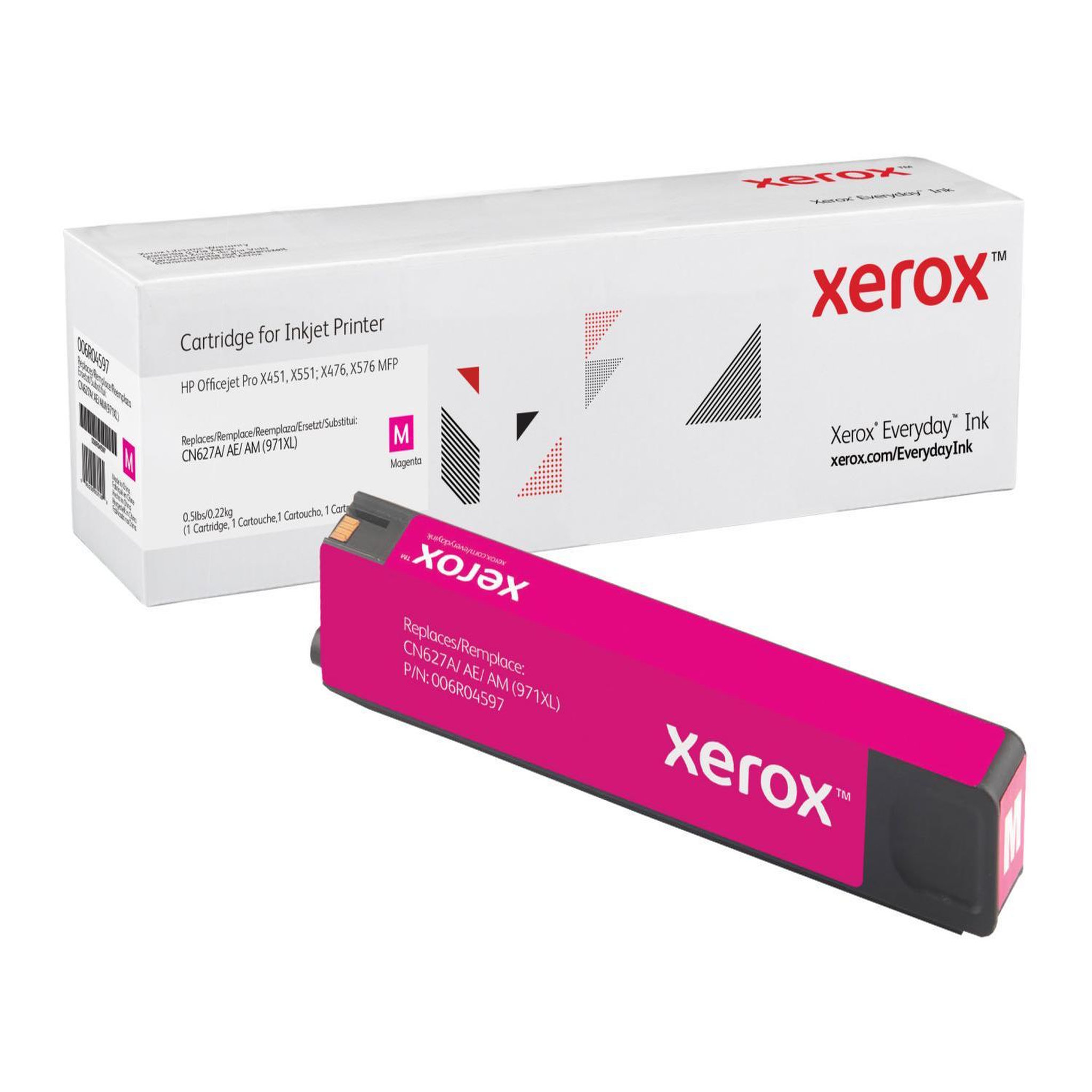 Voir la diapositive 2 : Xerox Everyday Toner Magenta ™ de Xerox compatible avec HP 971XL (CN627AE CN627A CN627AM), Grande capacité