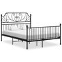 Voir la diapositive 1 : VIDAXL Cadre de lit sans matelas noir metal 160x200 cm