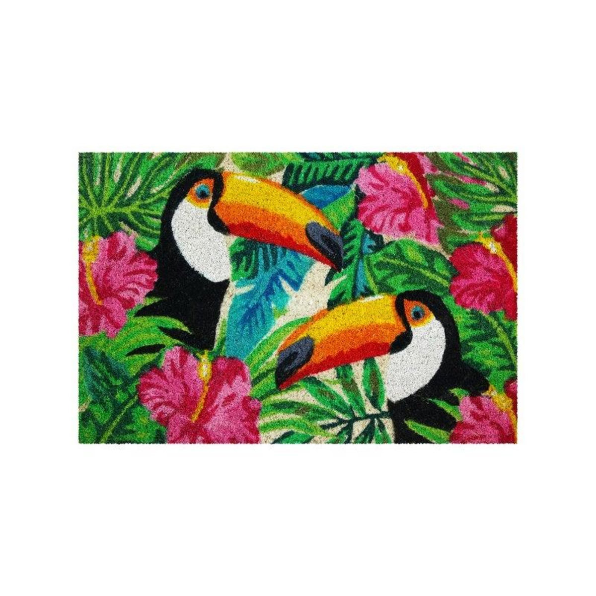 CENTRALE BRICO Tapis coloris assortis rectangulaire, l.40 x L.60 cm Toucans
