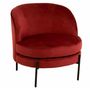 Voir la diapositive 1 : Paris Prix Fauteuil Lounge Design  Jula  71cm Rouge