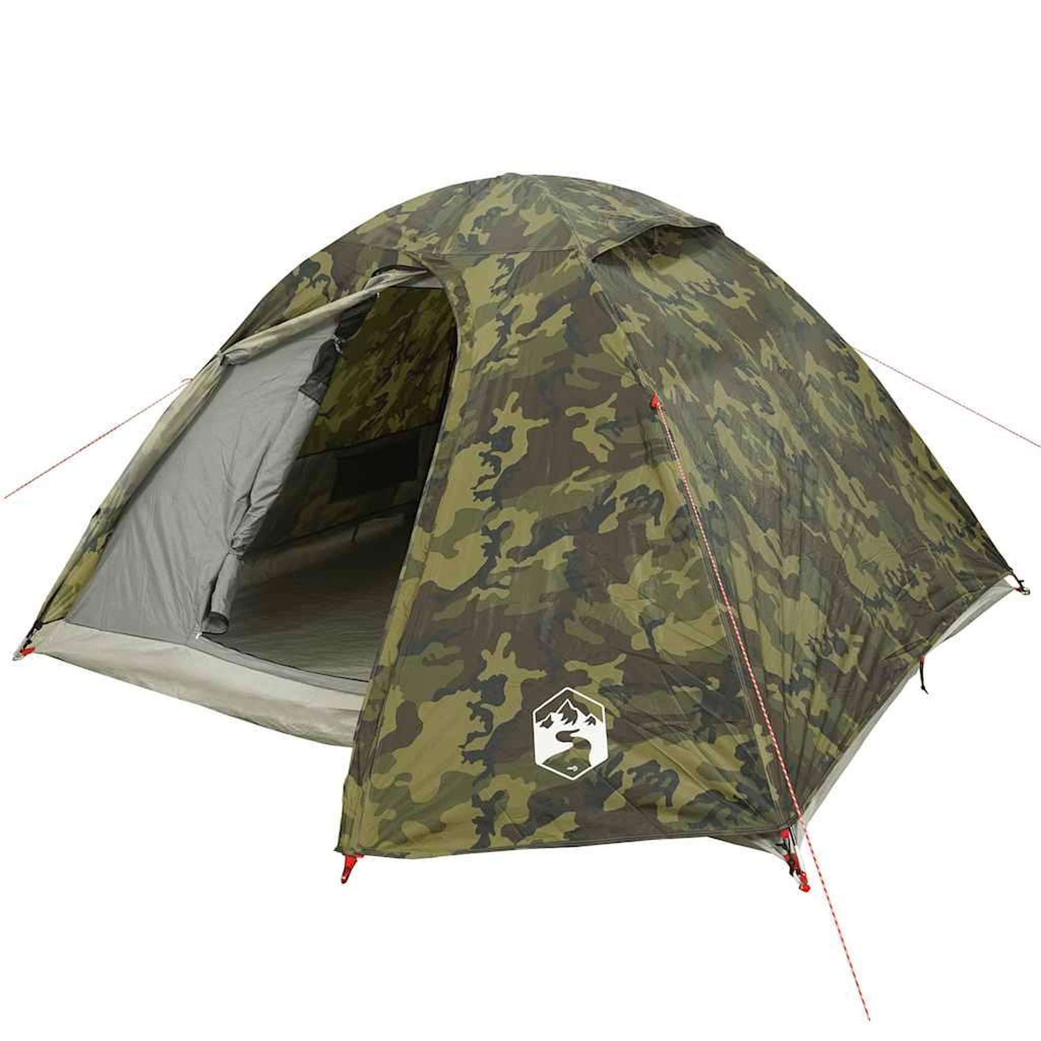Voir la diapositive 4 : VIDAXL Tente de camping a dome 4 personnes camouflage impermeable