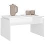 Voir la diapositive 4 : VIDAXL Table basse blanc brillant 68x50x38 cm bois d ingénierie