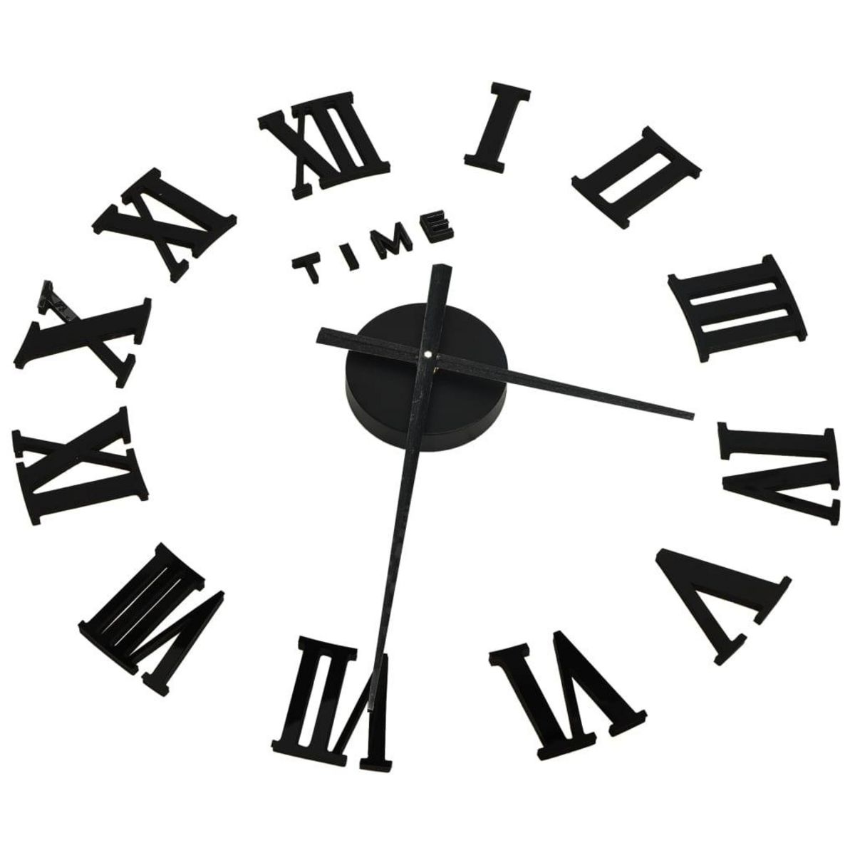 VIDAXL Horloge murale 3D Design moderne Noir 100 cm XXL