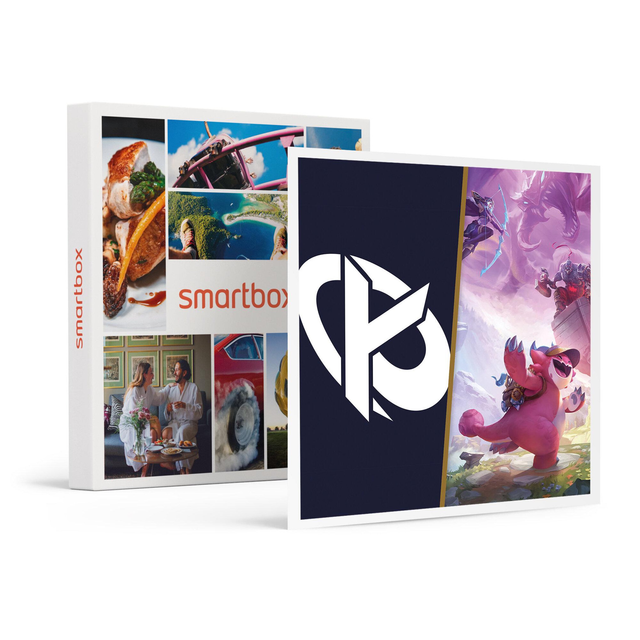 Voir la diapositive 1 : Smartbox Bon cadeau de 49,90 € sur l'e-shop de la Karmine Corp et de 20 € sur Teamfight Tactics - Coffret Cadeau Multi-thèmes