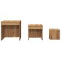 Voir la diapositive 4 : VIDAXL Tables gigognes 3 pcs chene artisanal bois d'ingenierie