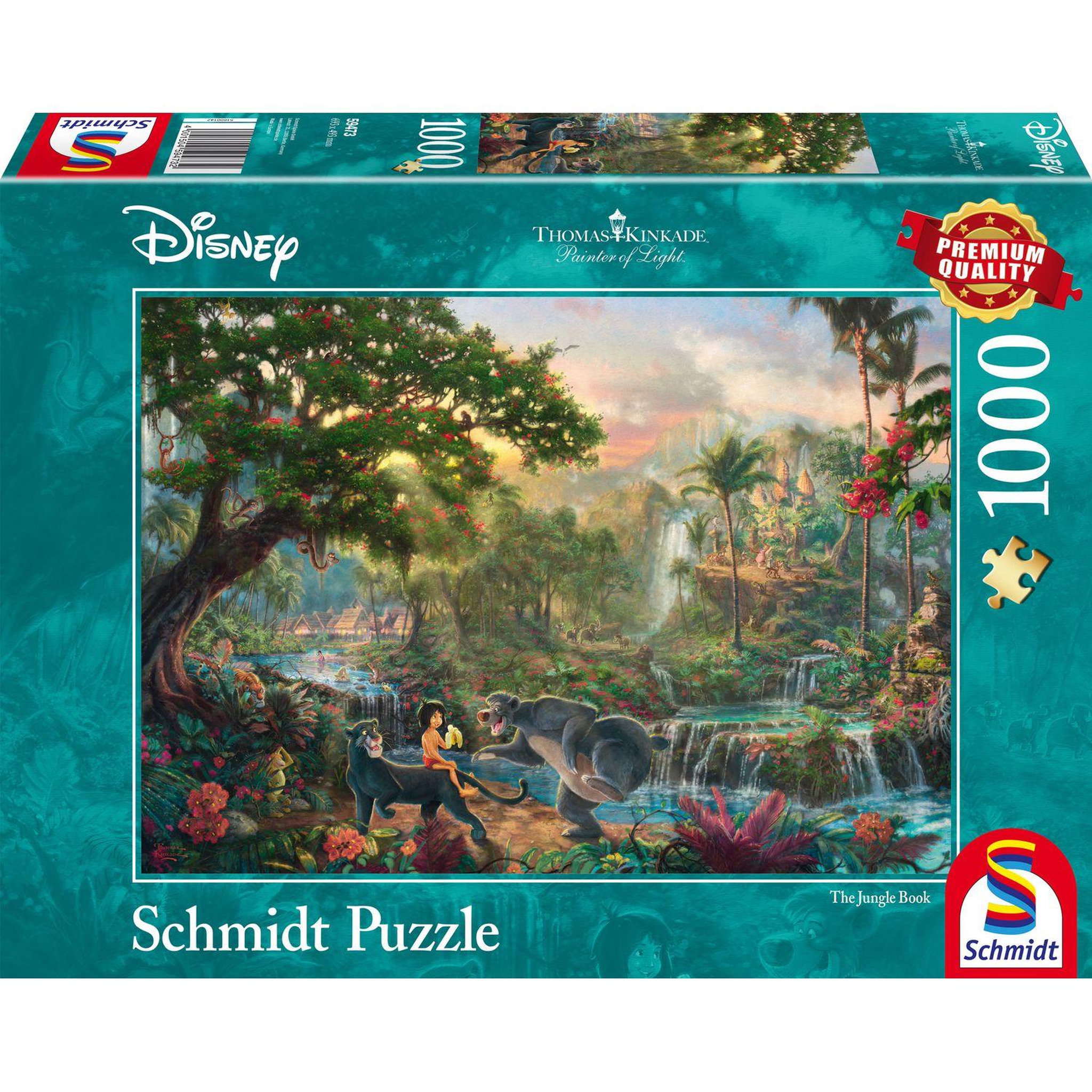 Voir la diapositive 1 : Schmidt Puzzle - Disney Le livre de la jungle - 1000 pièces