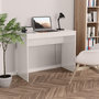 Voir la diapositive 1 : VIDAXL Bureau Blanc brillant 90x40x72 cm Bois d'ingenierie