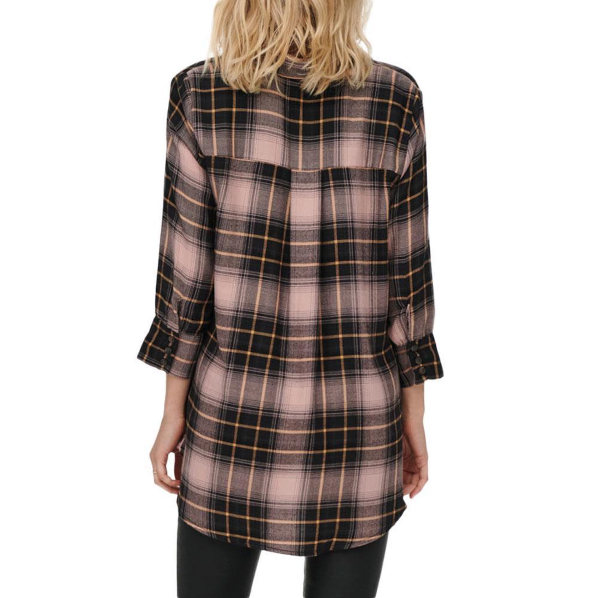 Voir la diapositive 2 : Only Chemise à Carreaux Rose/ Femme Only Canberra