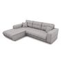 Voir la diapositive 3 : Canapé d'angle gauche convertible tissu CLELIA, 4 places