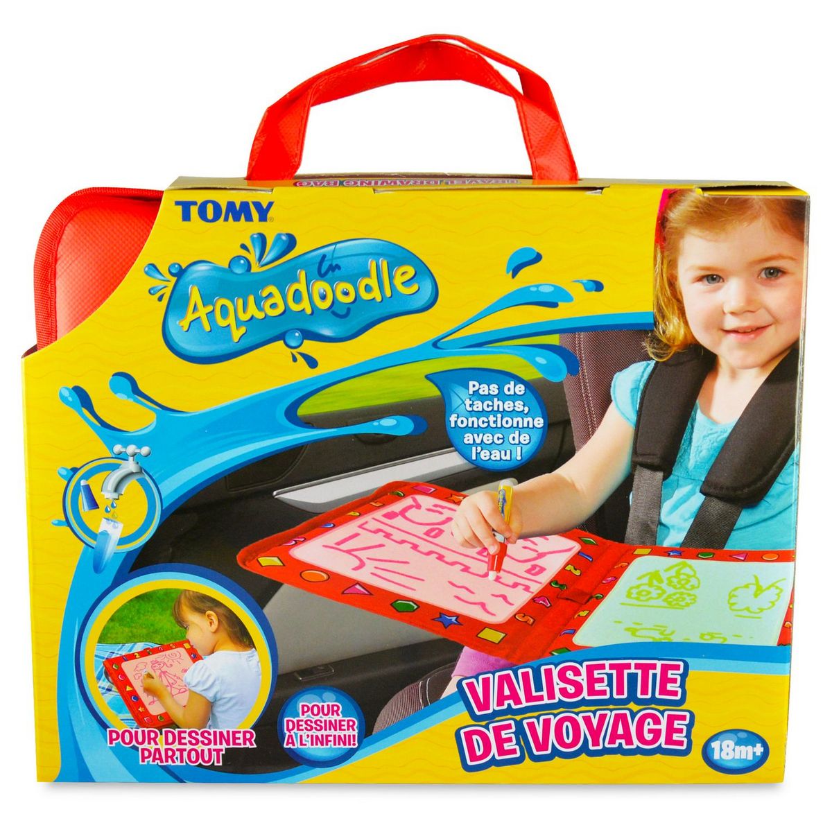 TOMY Valisette voyage aquadoodle - Rouge