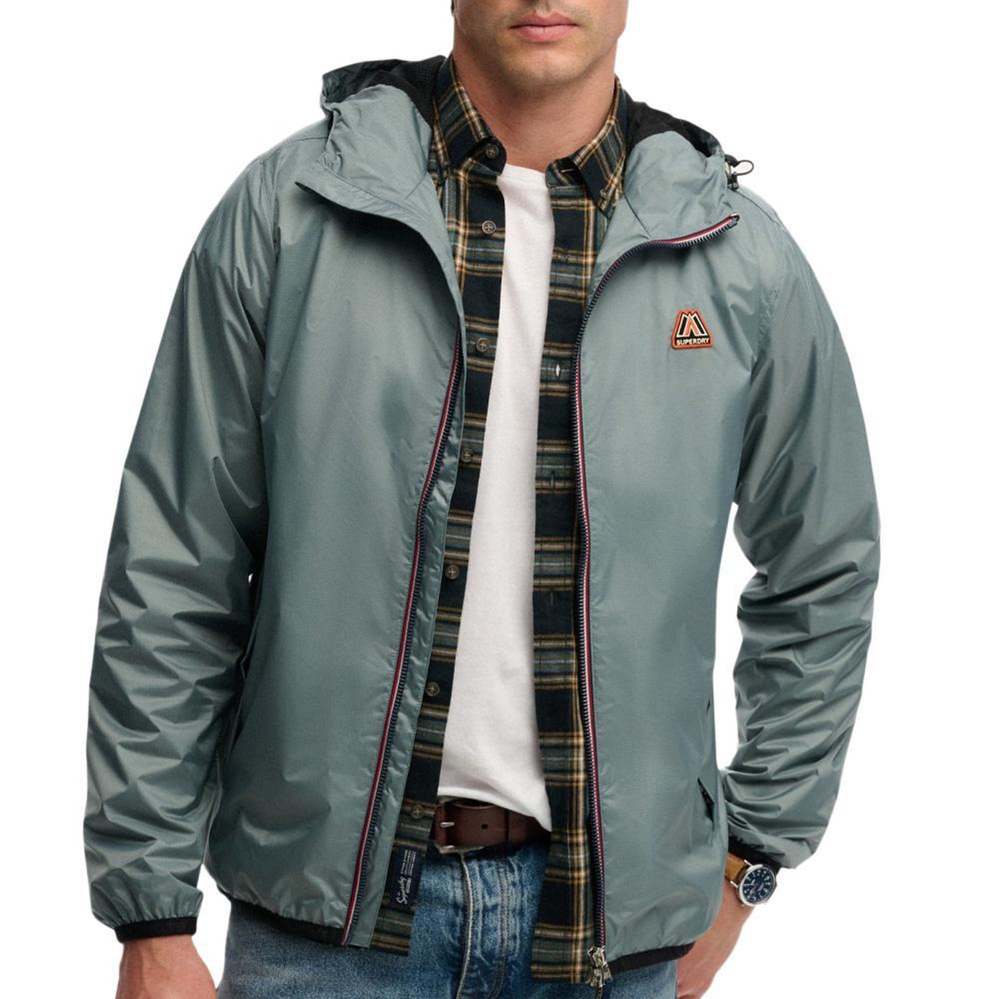 Voir la diapositive 1 : SUPERDRY Veste de Pluie Kaki Homme Superdry Essential Tri Windbreaker