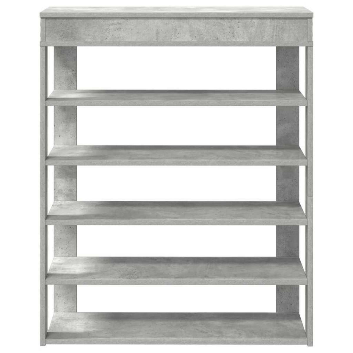 VIDAXL Etagere a chaussures gris beton 80x30x98 cm bois d'ingenierie