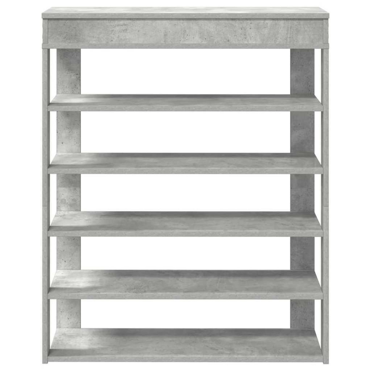 VIDAXL Etagere a chaussures gris beton 80x30x98 cm bois d'ingenierie