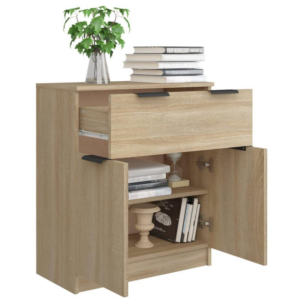 VIDAXL Buffet Chene sonoma 60x30x70 cm Bois d'ingenierie