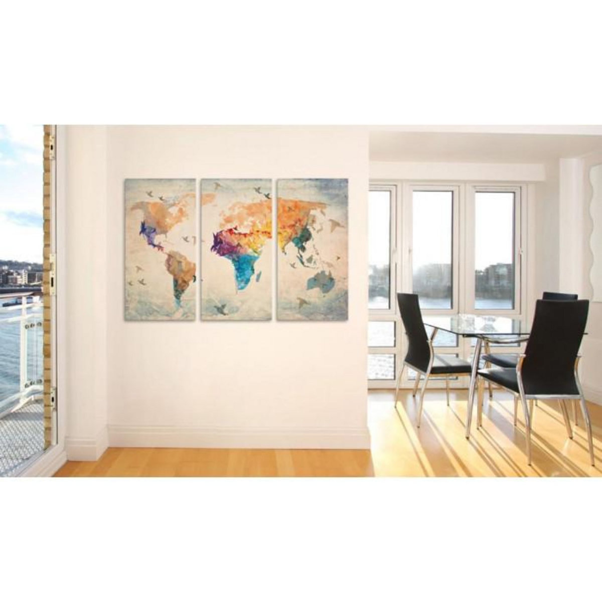 Paris Prix Tableau en Liège  Carte du Monde - Free As a Bird