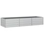 Voir la diapositive 2 : VIDAXL Lit sureleve de jardin 240x80x45 cm Acier galvanise Argente