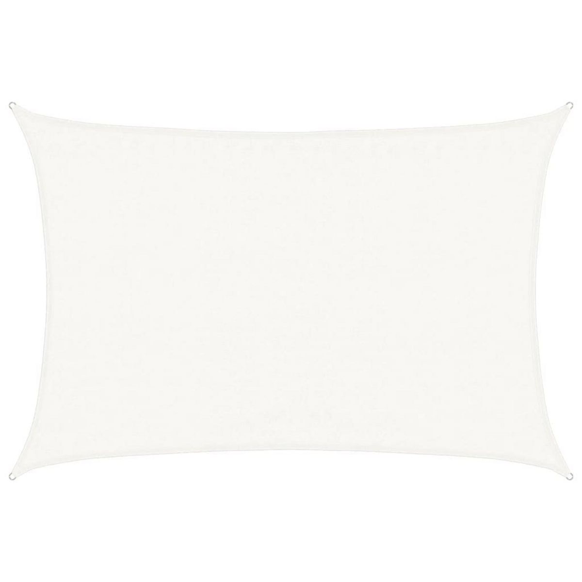 VIDAXL Voile d'ombrage 160 g/m^2 Blanc 3,5x5 m PEHD