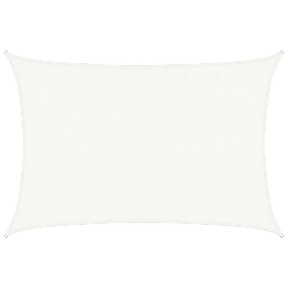 VIDAXL Voile d'ombrage 160 g/m^2 Blanc 3,5x5 m PEHD