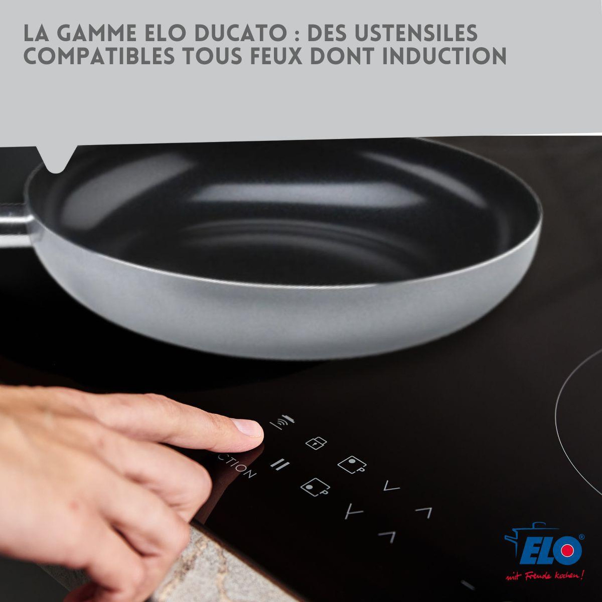 Voir la diapositive 6 : ELO Poêle tous feux 24 cm sans PFAS Elo Ducato