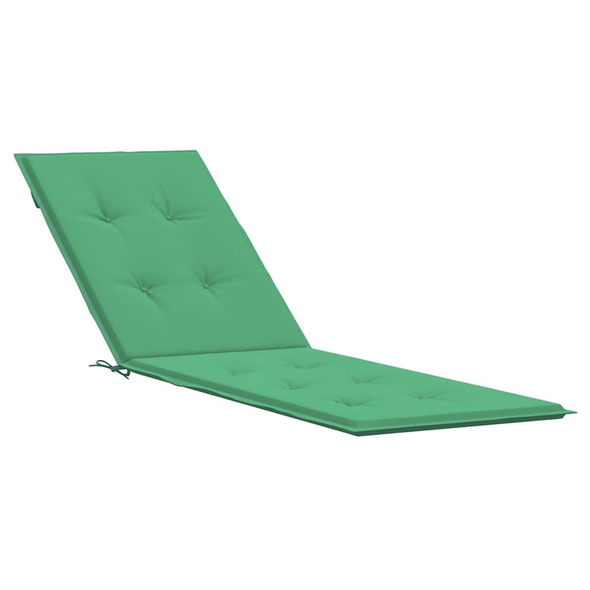 Voir la diapositive 2 : VIDAXL Coussin de chaise de terrasse vert (75+105)x50x4 cm
