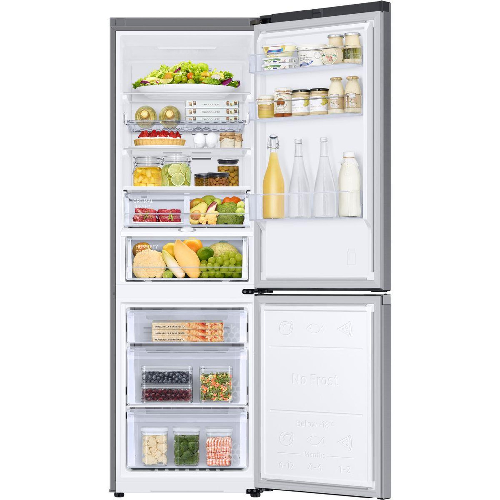 Voir la diapositive 2 : Samsung Réfrigérateur combiné RB34C605CS9