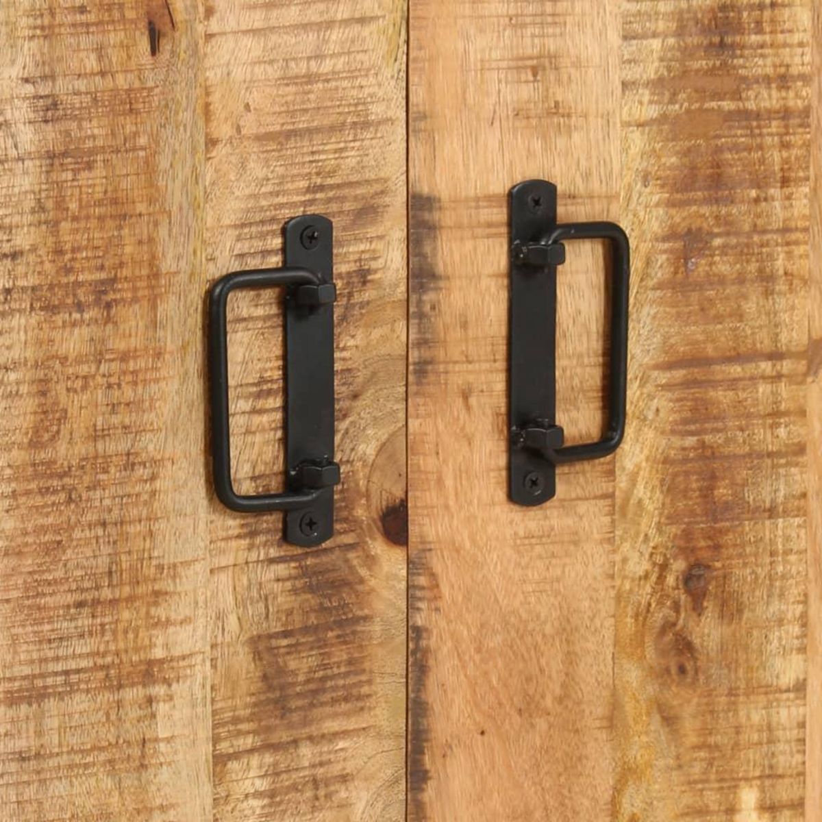 VIDAXL Bibliotheque a 4 niveaux 124x30x180 cm Bois de manguier brut