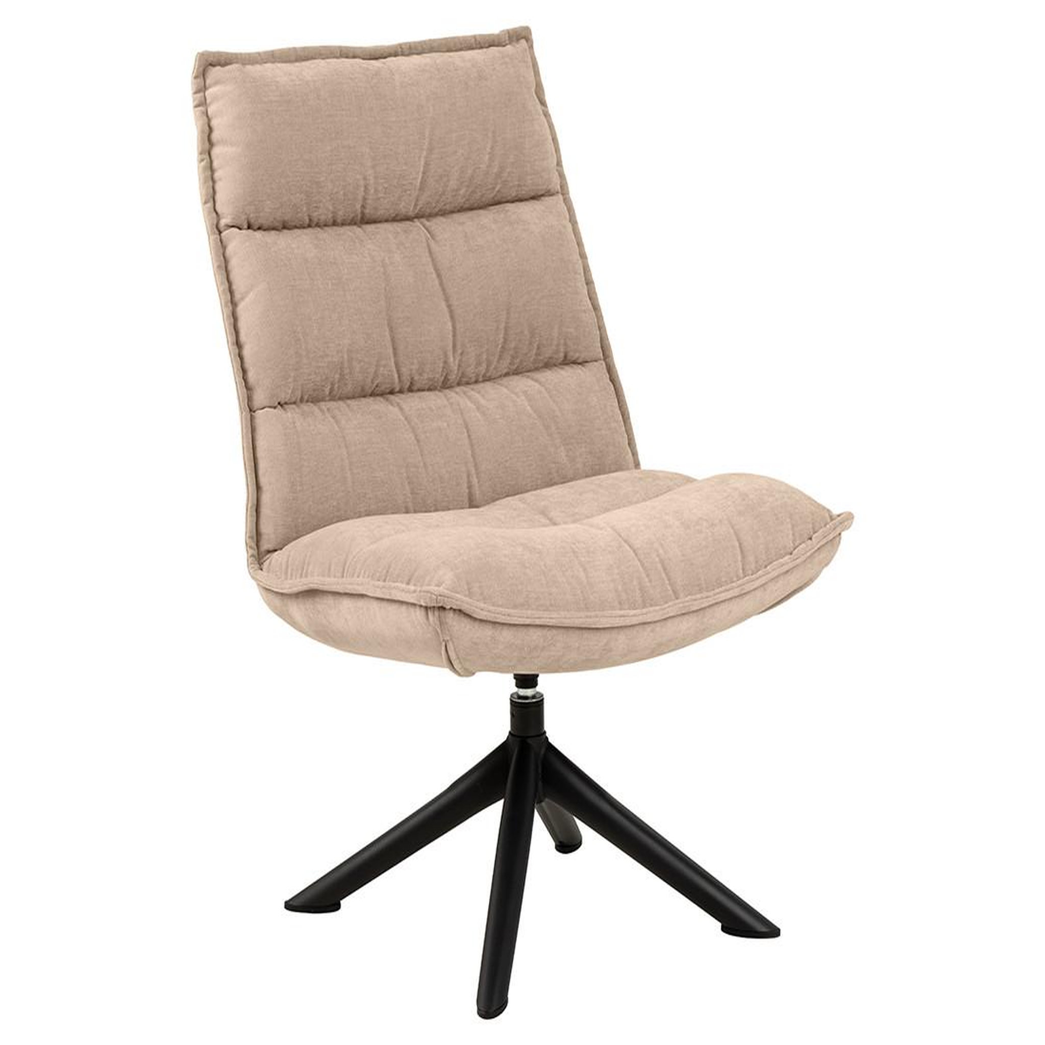 Voir la diapositive 2 : BEST MOBILIER Mellow - fauteuil pivotant - en tissu - pieds en acier