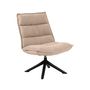 Voir la diapositive 2 : LISA DESIGN Mellow - fauteuil pivotant - en tissu - pieds en acier