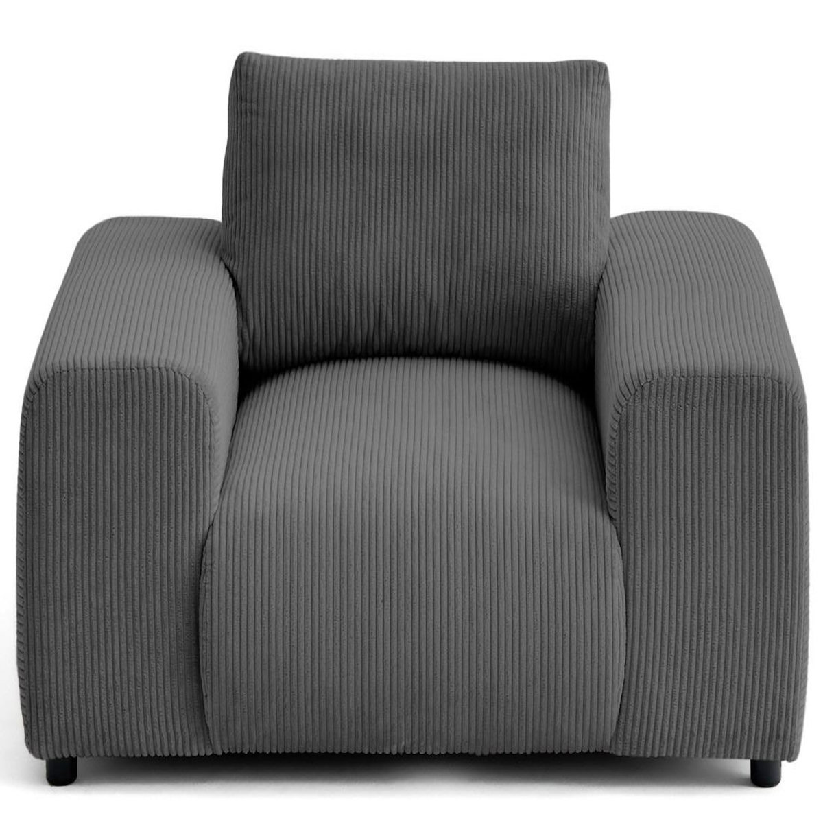 LISA DESIGN Garance - fauteuil en velours côtelé