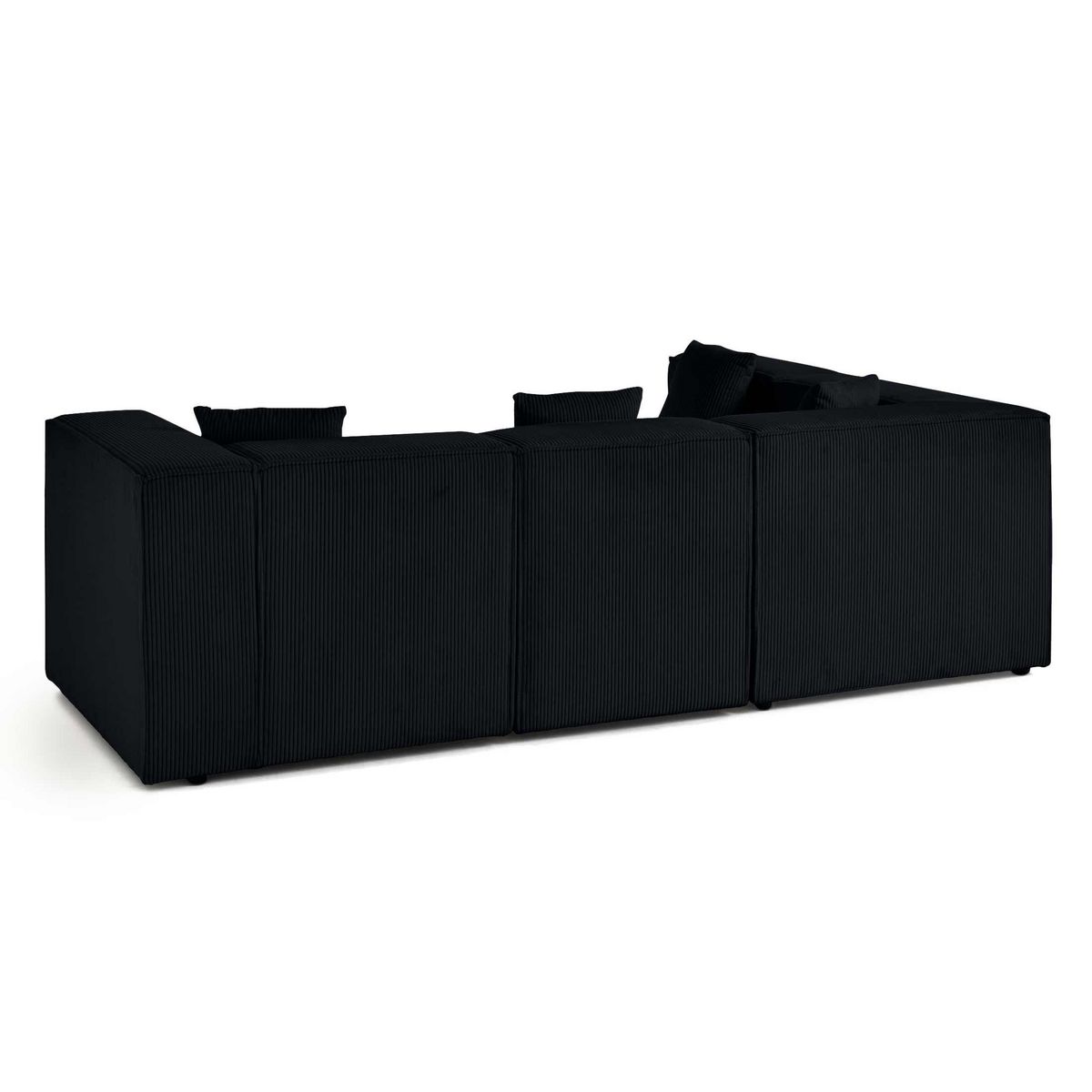 LISA DESIGN Arty - canapé modulable d'angle gauche 4 places - en velours côtelé