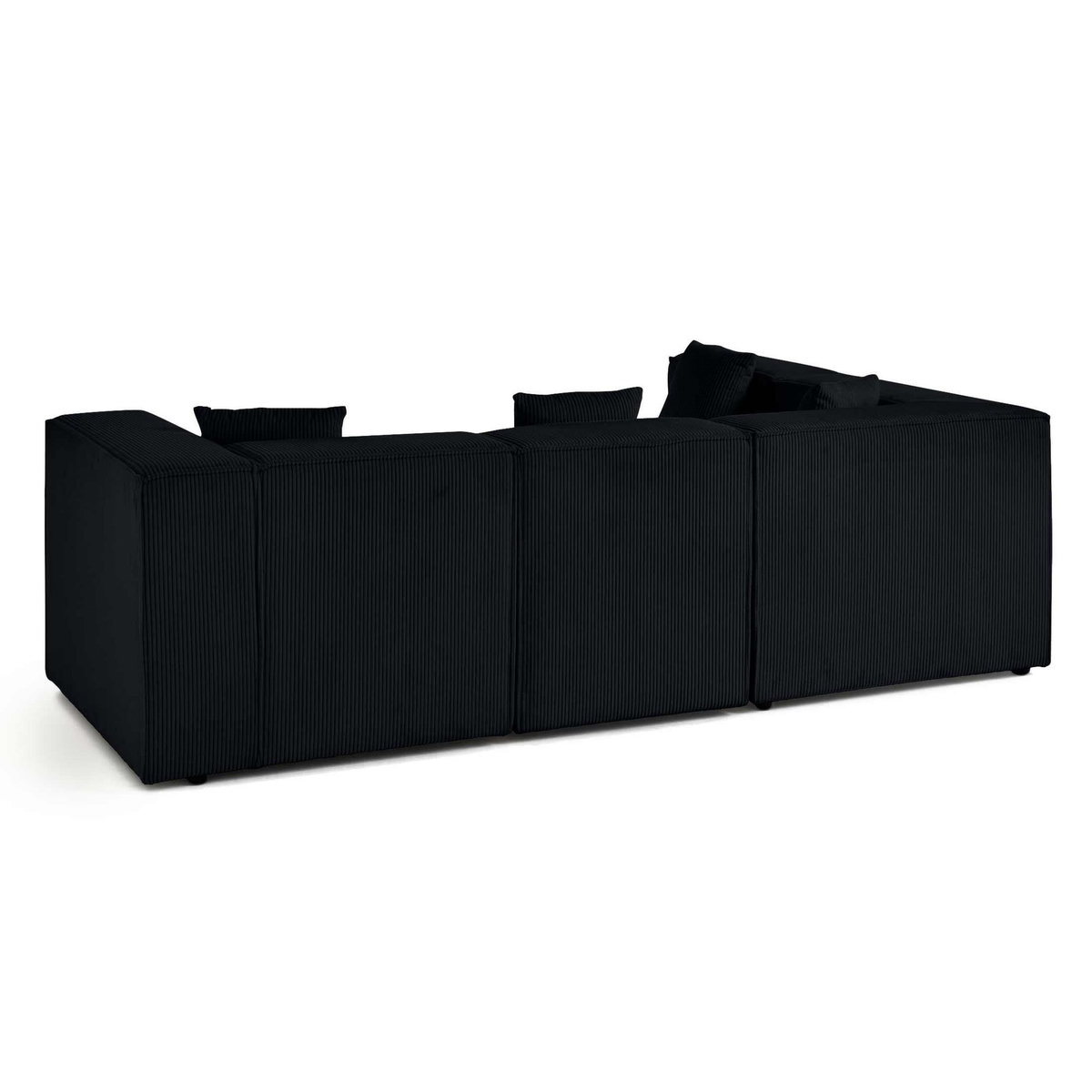 LISA DESIGN Arty - canapé modulable d'angle gauche 4 places - en velours côtelé