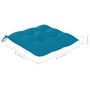 Voir la diapositive 6 : VIDAXL Chaises de jardin et coussins bleu clair lot de 6 Bois de teck