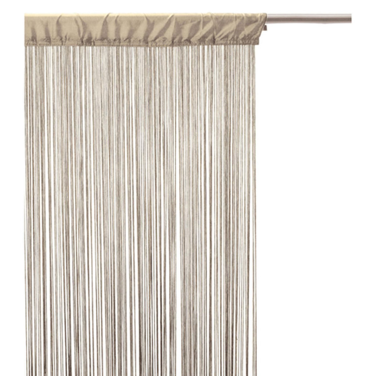 TOILINUX Lot 2x Rideau fils - 90 x 200 cm - Couleur Lin