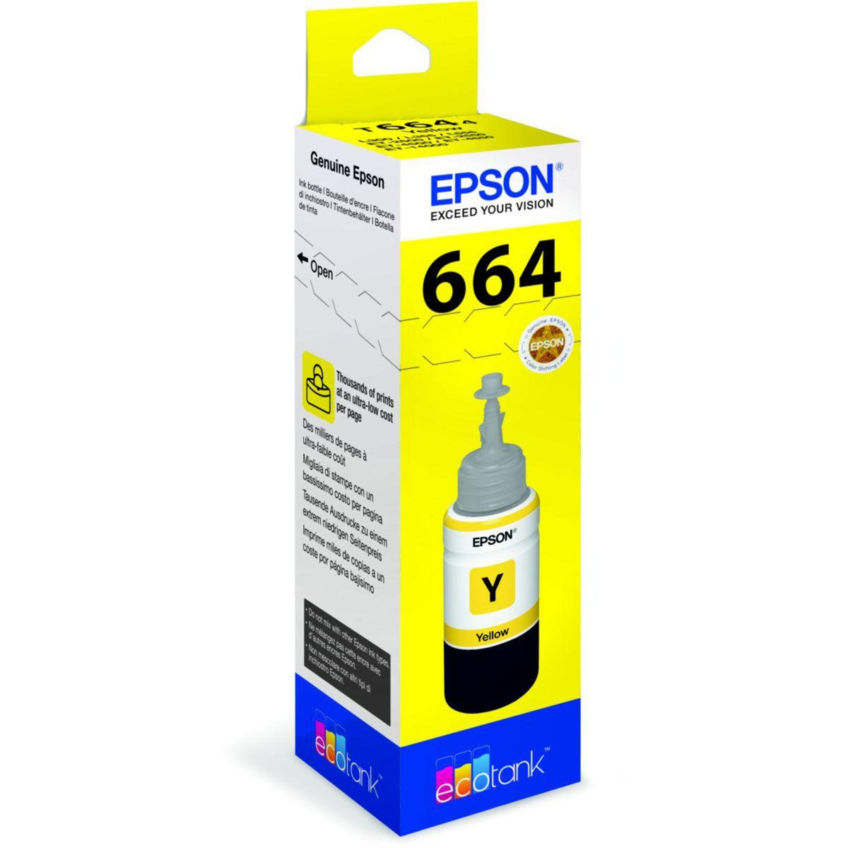 Epson Cartouche d'encre Ecotank Bouteille Jaune T6644