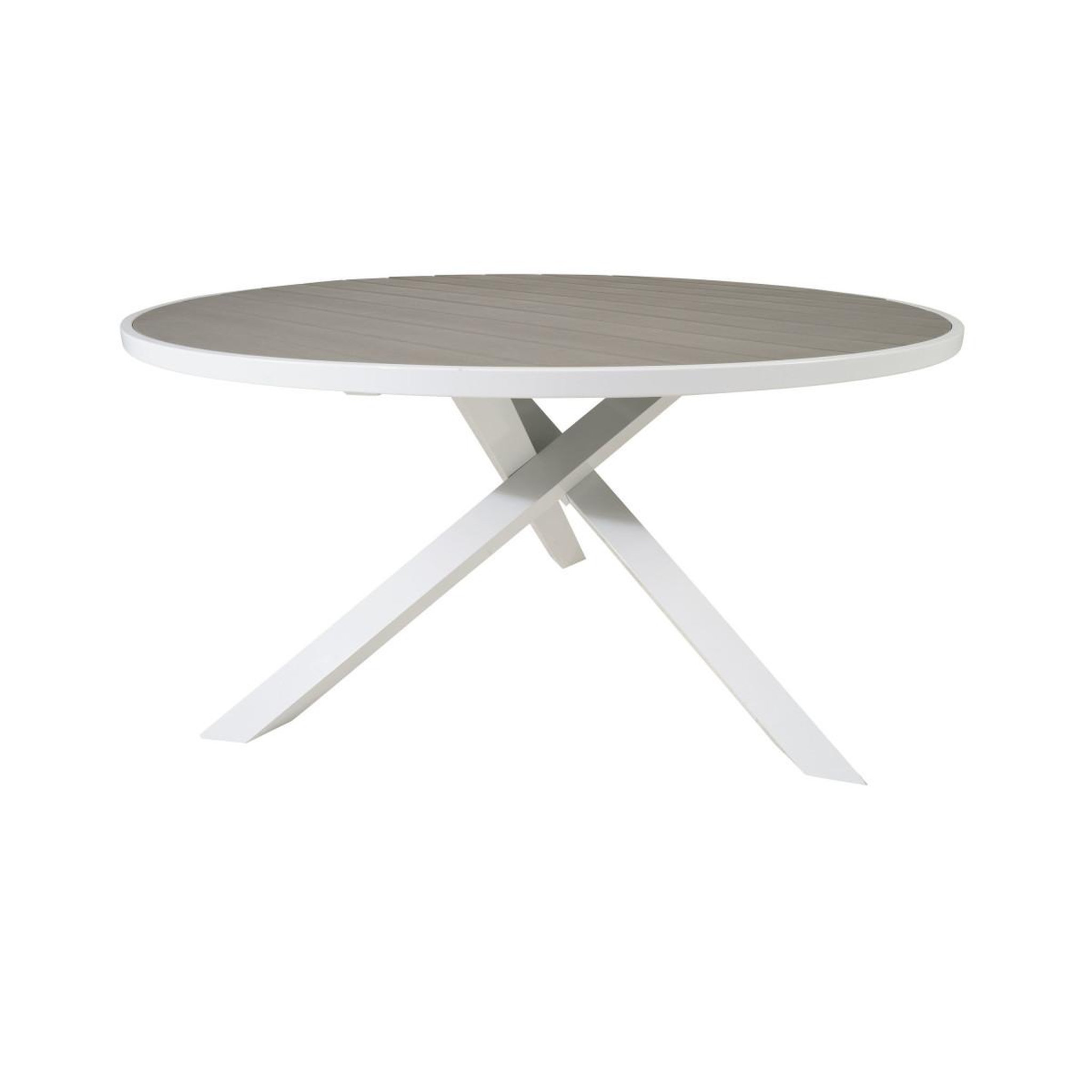 Voir la diapositive 4 : Paris Prix Table de Jardin Ronde  Parma  140cm Gris
