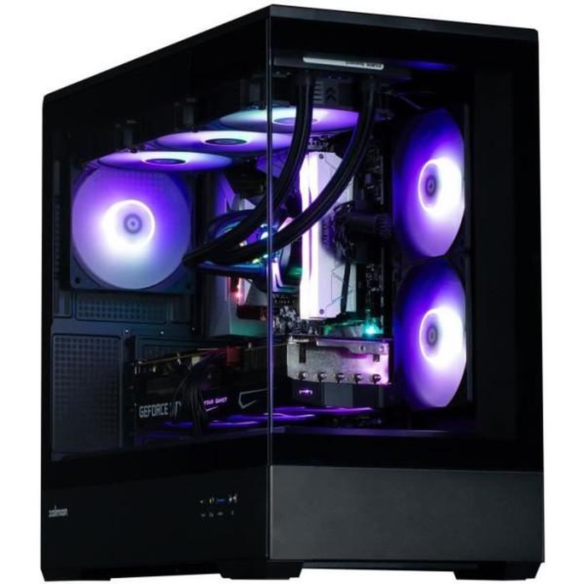 Zalman Boitier PC sans alimentation - ZALMAN P30 (Noir) - Mini tour - Micro-ATX - Ventilateurs ARGB