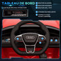 Voir la diapositive 6 : HOMCOM Véhicule électrique enfant Audi RS e-tron GT V. max. 5 Km/h télécommande effets sonores + lumineux rouge