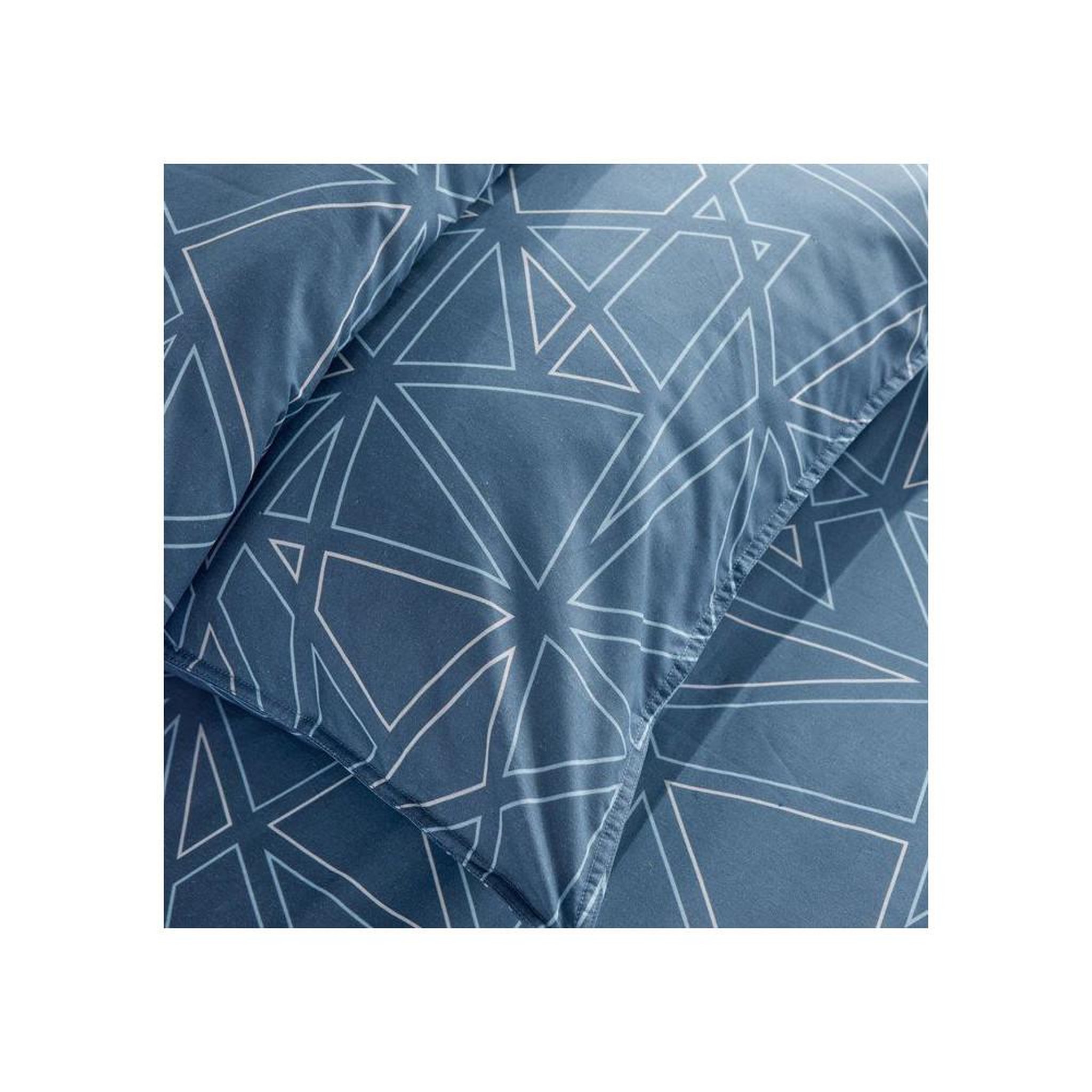 Voir la diapositive 3 : Today Parure de couette en coton imprimé sunshine 140 x 200 cm, taie 63 x 63 cm, pour 1 personne, fermeture boutonnée, passants (pass-mains)