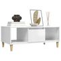 Voir la diapositive 4 : VIDAXL Table basse Blanc brillant 90x50x36,5 cm Bois d'ingenierie
